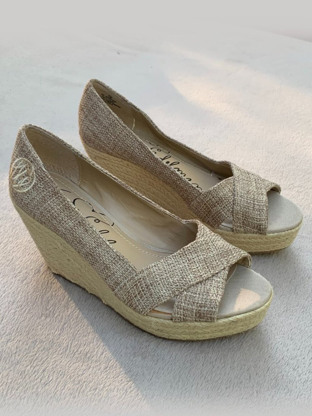 Libby Edelman Val Espadrille Platform Wedges Sz7